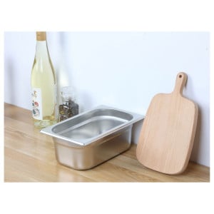 Bac Gastro GN 1/4 Inox - Profundidade 100 mm - 2,8 L - Dynasteel