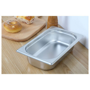 Bac Gastro GN 1/4 Inox - Profundidade 65 mm - 1,8 L - Dynasteel