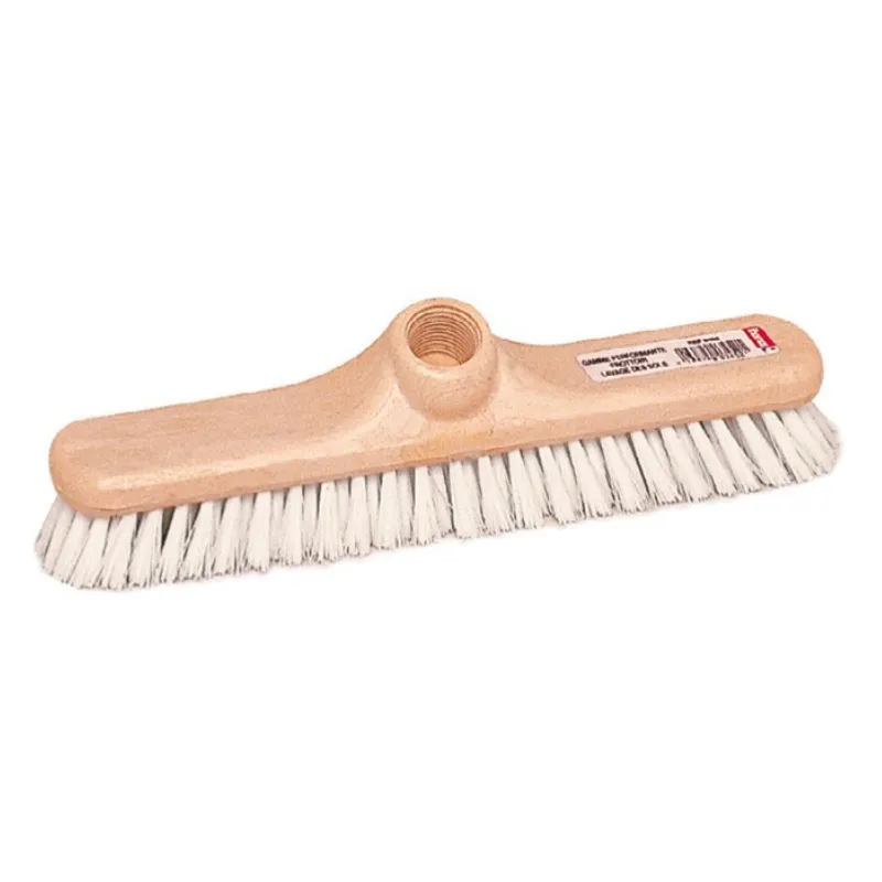 Vassoura Escova Esfregão em Nylon PP Branco