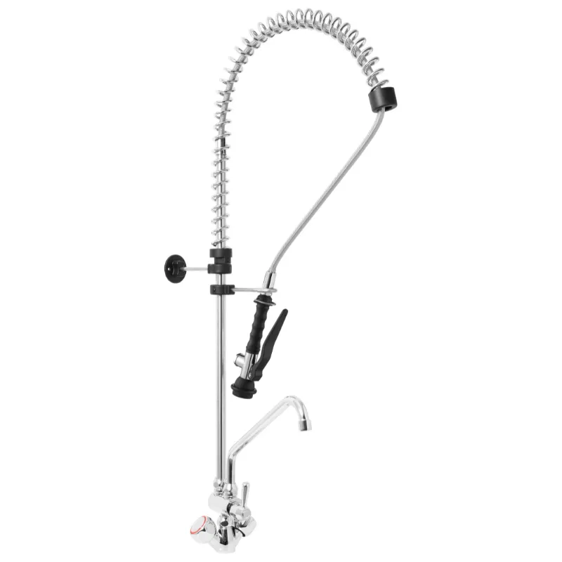 Duche de cozinha com misturador e bico de cisne monocomando