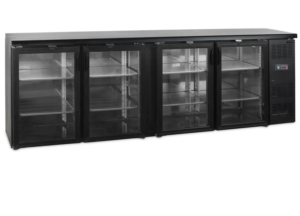 Arrière-Bar Refrigerado - 4 Portas de Vidro de Abrir - 605 L