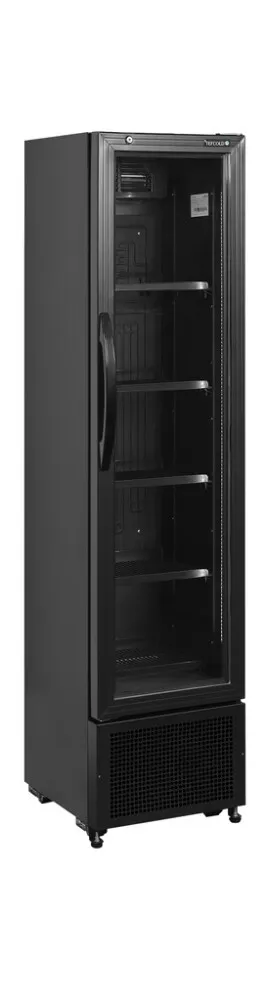 Armadura Refrigerada para Bebidas Porta de Vidro - Preto - 114 L