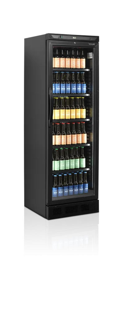 Armadura Refrigerada para Bebidas Preta - Porta de Vidro - 347 L