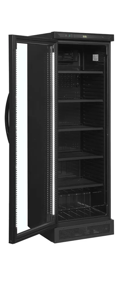 Armário Refrigerado para Bebidas Preto - Porta de Vidro à Esquerda - 347 L