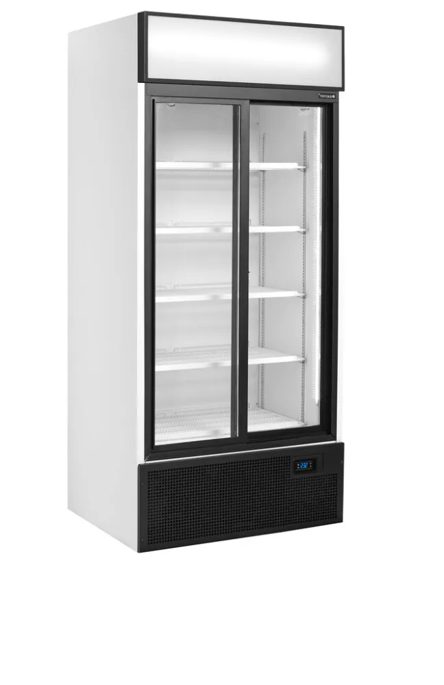 Armadura Refrigerada 2 Portas de Vidro Deslizantes Branca - 462 L