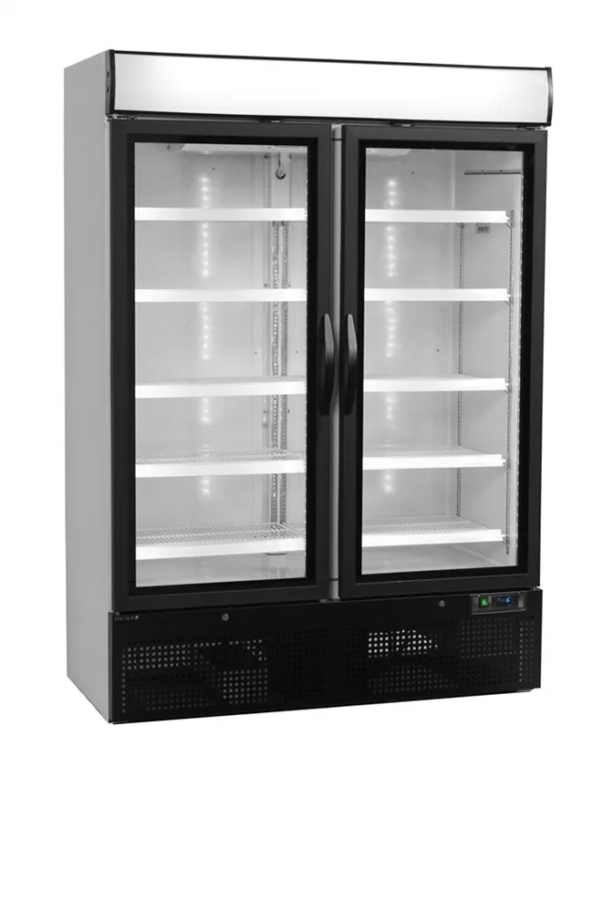 Armoire Refrigerada 2 Portas de Vidro Branca - 1079 L