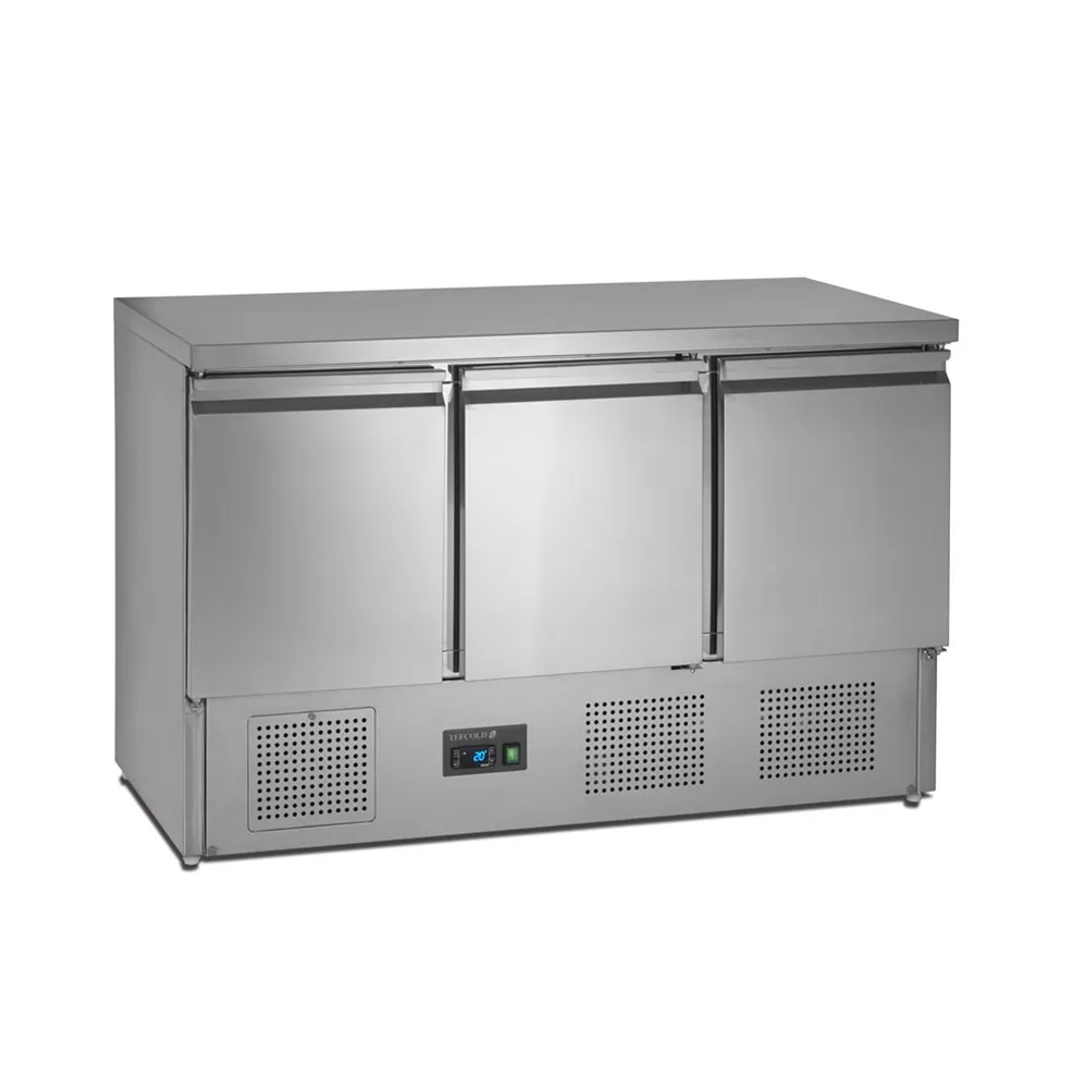 Saladette Refrigerada Positiva GN 1/1 em Inox - 3 Portas - 368 L - 4 GN 1/1