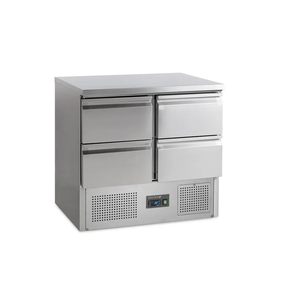 Saladette Refrigerada Positiva GN 1/1 em Inox - 4 Gavetas - 230 L