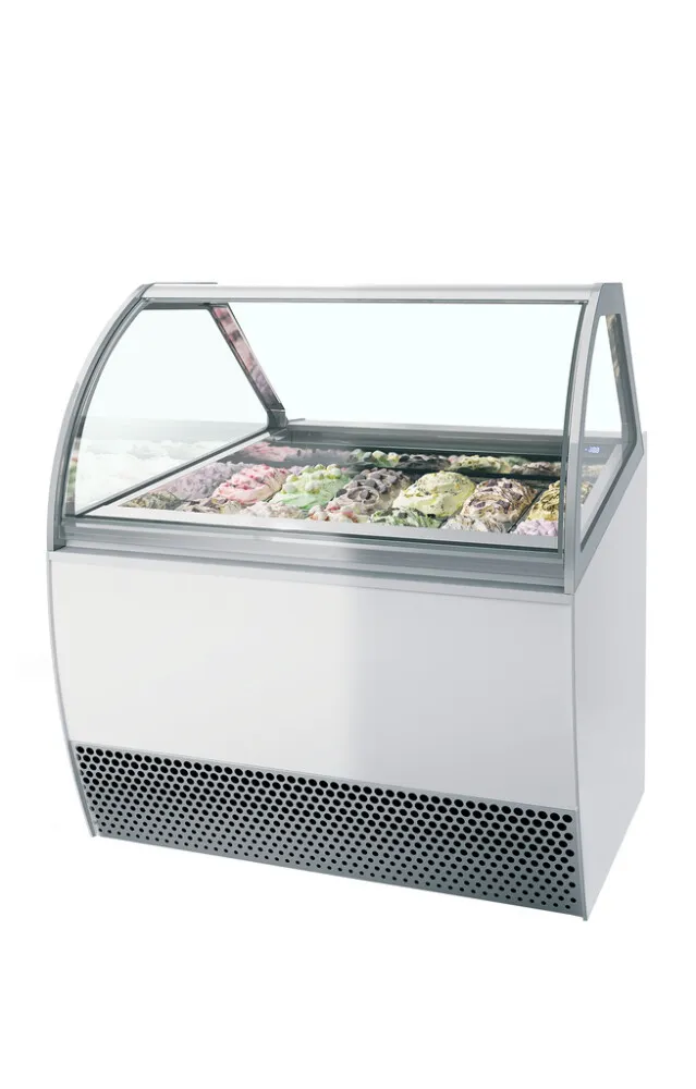 Vitrine de Vidro Ventilado com Frente Curvada - 12 x 5 L