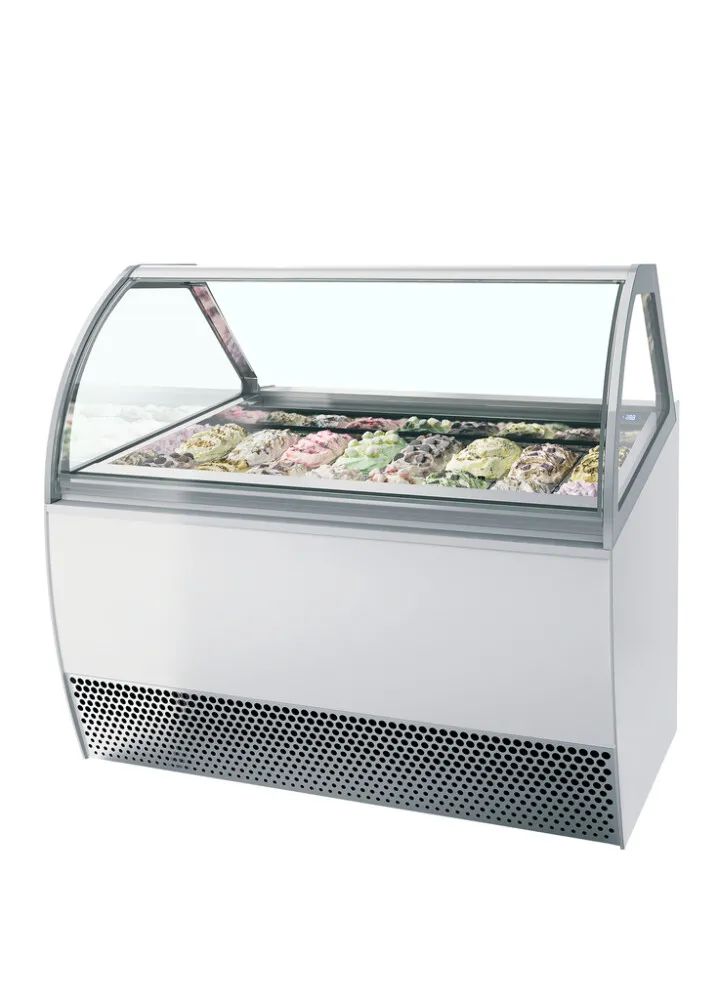 Vitrine de Vidro Ventilado com Frente Curvada - 16 x 5 L
