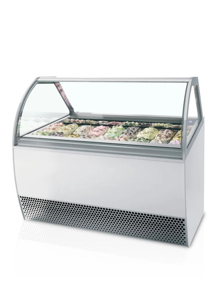 Vitrine de Vidro Ventilado com Frente Curvada - 18 x 5 L