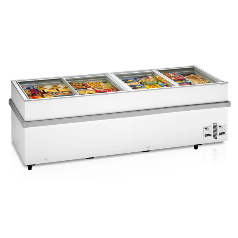 Congelador Tampa Deslizante de Vidro Plano - 805 L