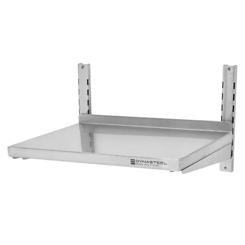 Prateleira de Parede em Inox em Cremalheiras - L 600 x P 400 mm
