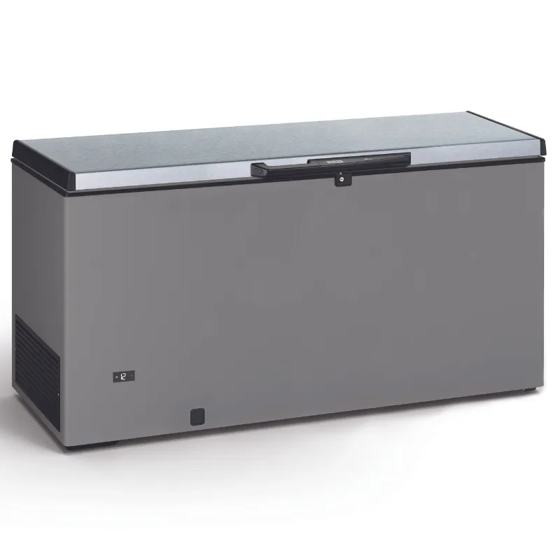 Congelador Horizontal em Aço Inoxidável com Tampa em Aço Inoxidável - 500 L