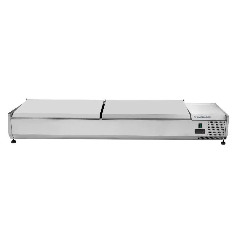 Saladette Refrigerada para Colocar Tampa Inox - 8 x GN 1/3