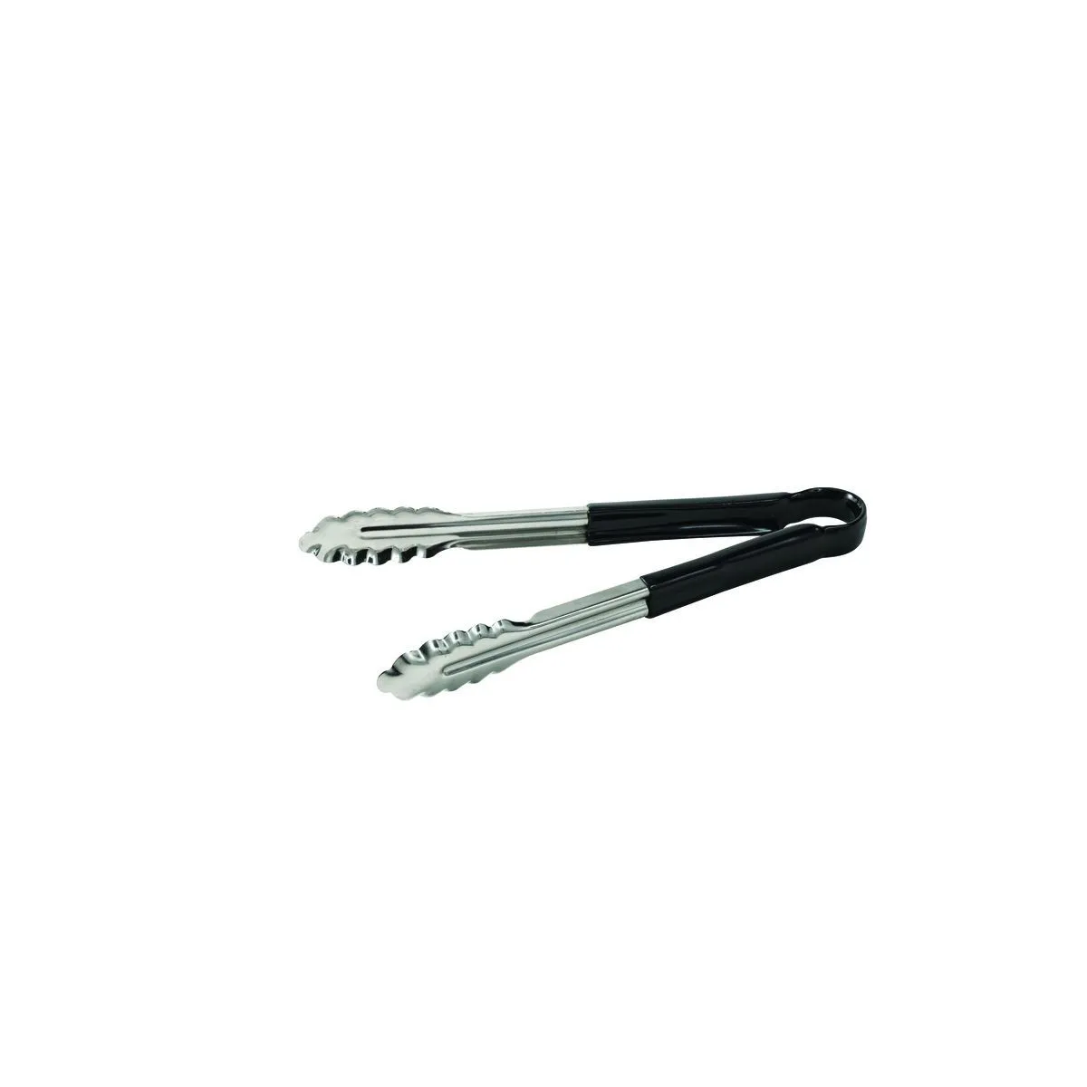 Pinça em Inox e PVC Preto - 30 cm