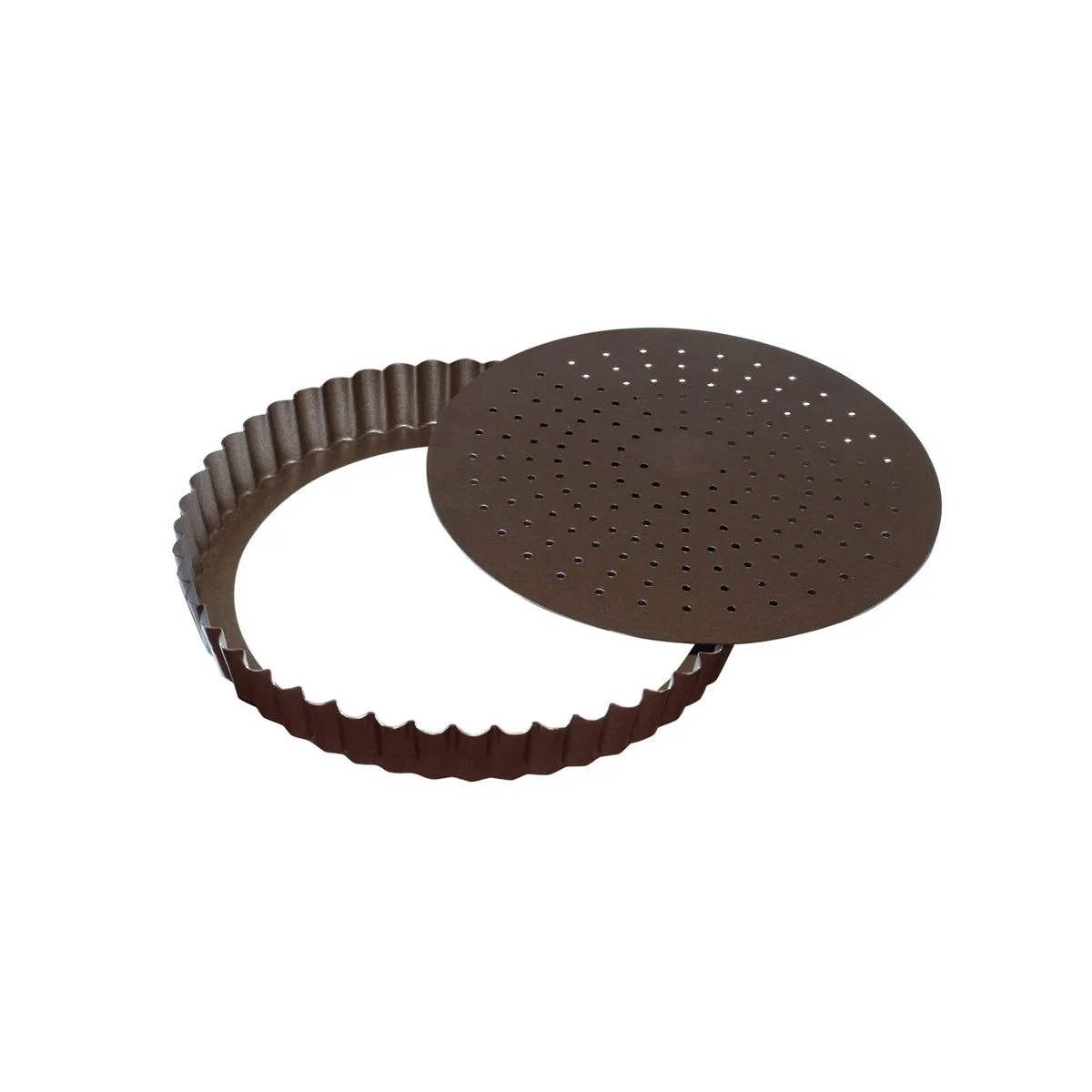 Forma de Torta Canelada Perfurada Antiaderente com Fundo Removível - ⌀ 200 mm