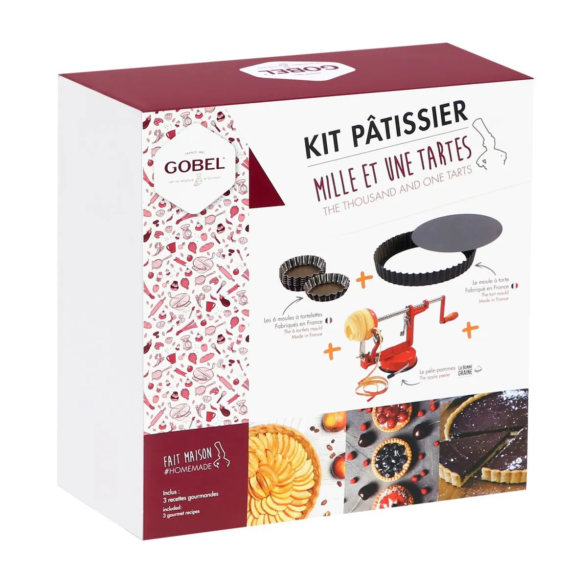 Kit 1001 Tortas: 1 Forma de Torta, 6 Tortinhas e 1 Descascador de Maçã