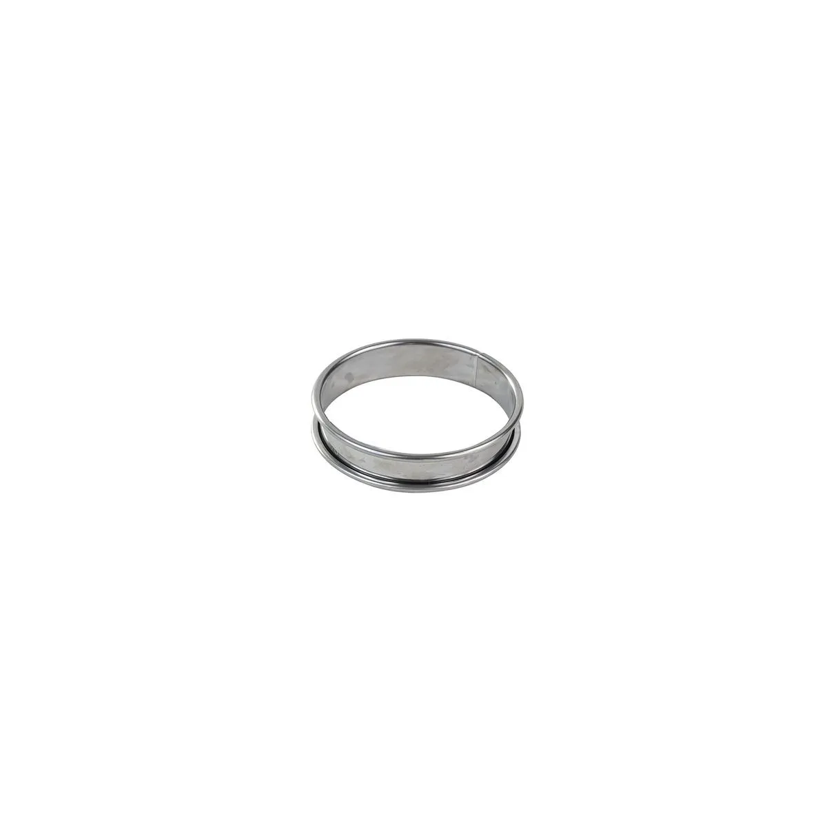 Círculo para Torta em Inox com Borda Enrolada - ⌀ 90 mm