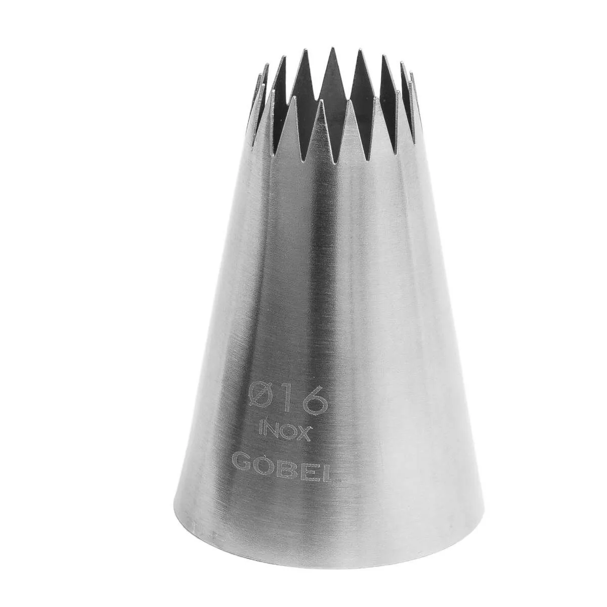 Bico para Petit Fours em Inox com 17 Dentes - ⌀ 16 mm