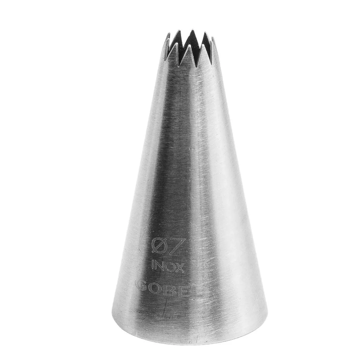 Bico de confeitar em Inox com 10 dentes - ⌀ 7 mm