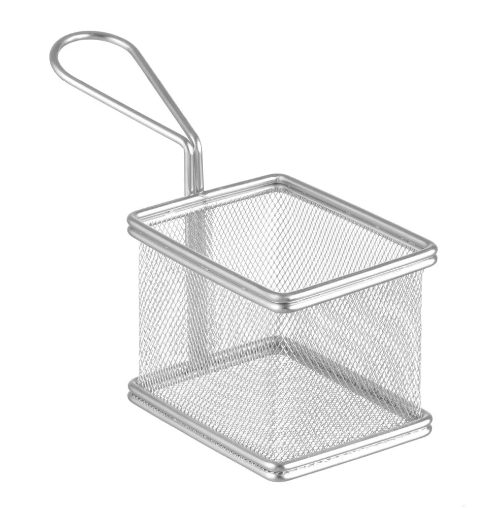 Cesto de Batatas Fritas em Miniatura 100 x 80 mm
