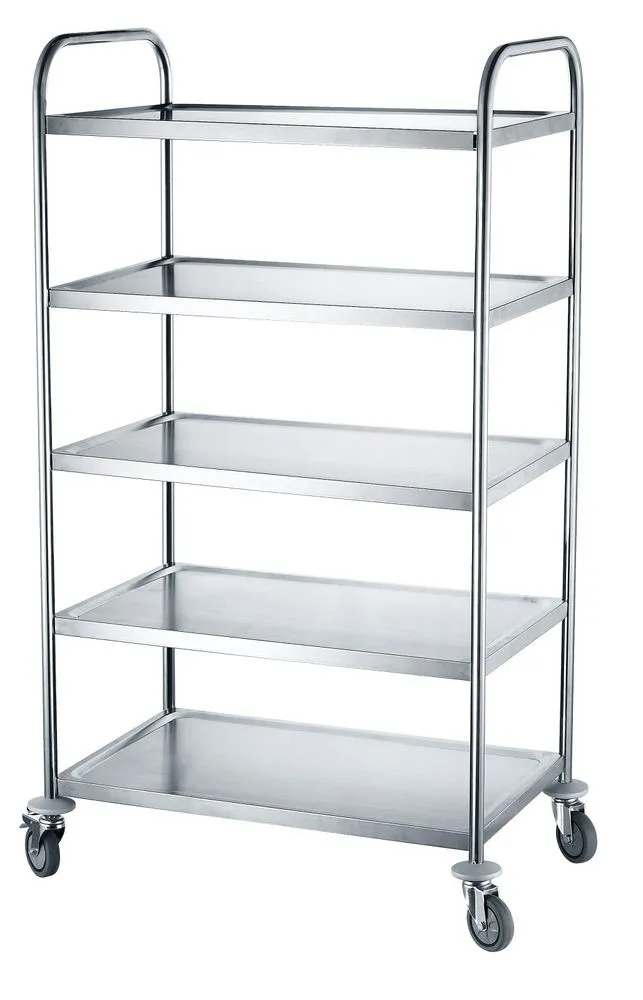Carrinho de Serviço Inox 5 Prateleiras