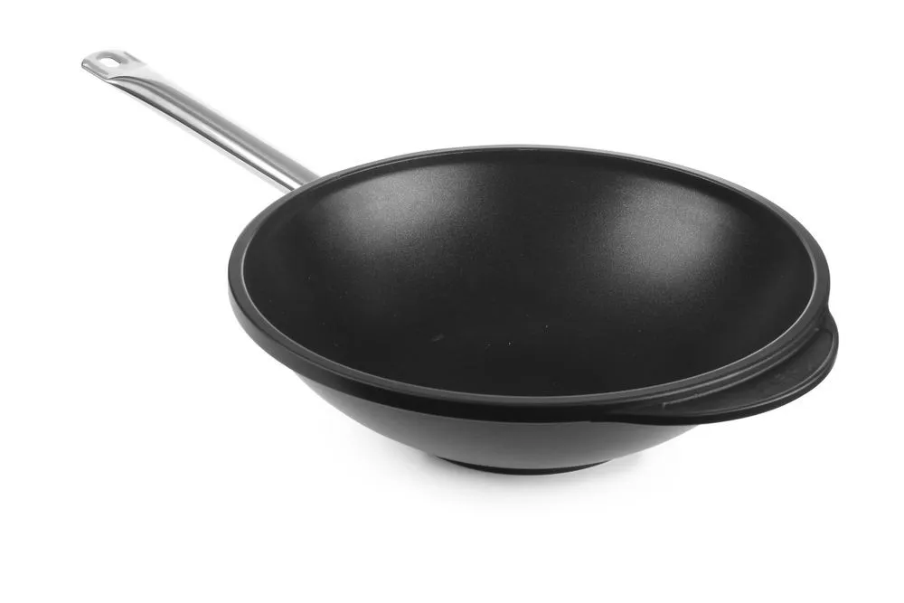 Wok em Alumínio Fundido - 32 cm de Diâmetro