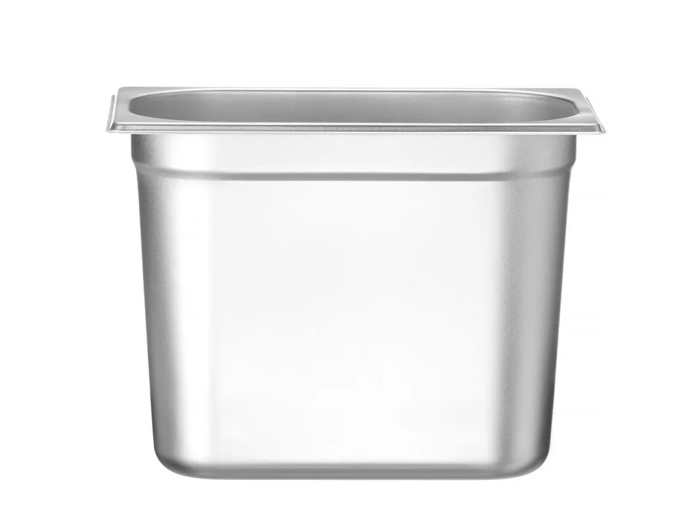 Bandeja Gastronômica em Aço Inoxidável GN 1/4 - Profundidade 200 mm - 5,5 L