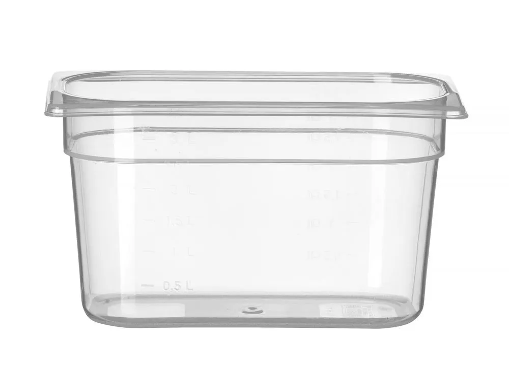 Bandeja Gastronorm GN 1/4 em Polipropileno - Profundidade 150 mm - 4 L