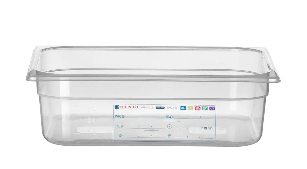 Caixa de Armazenamento Gastronorm GN 1/2 - 6,5 L - A 100 mm