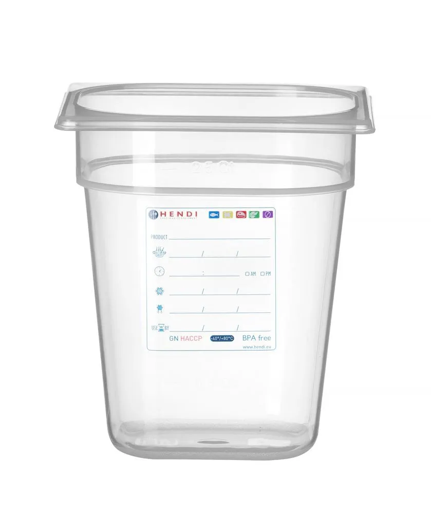 Caixa de Armazenamento Gastronorm GN 1/6 - 3,4 L - A 200 mm