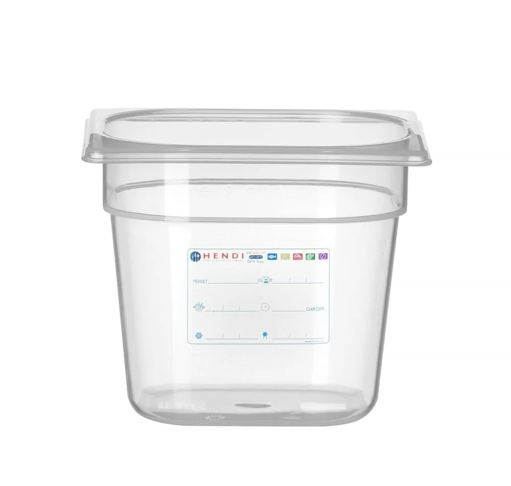 Caixa de Armazenamento Gastronorm GN 1/6 - 2,4 L - A 150 mm