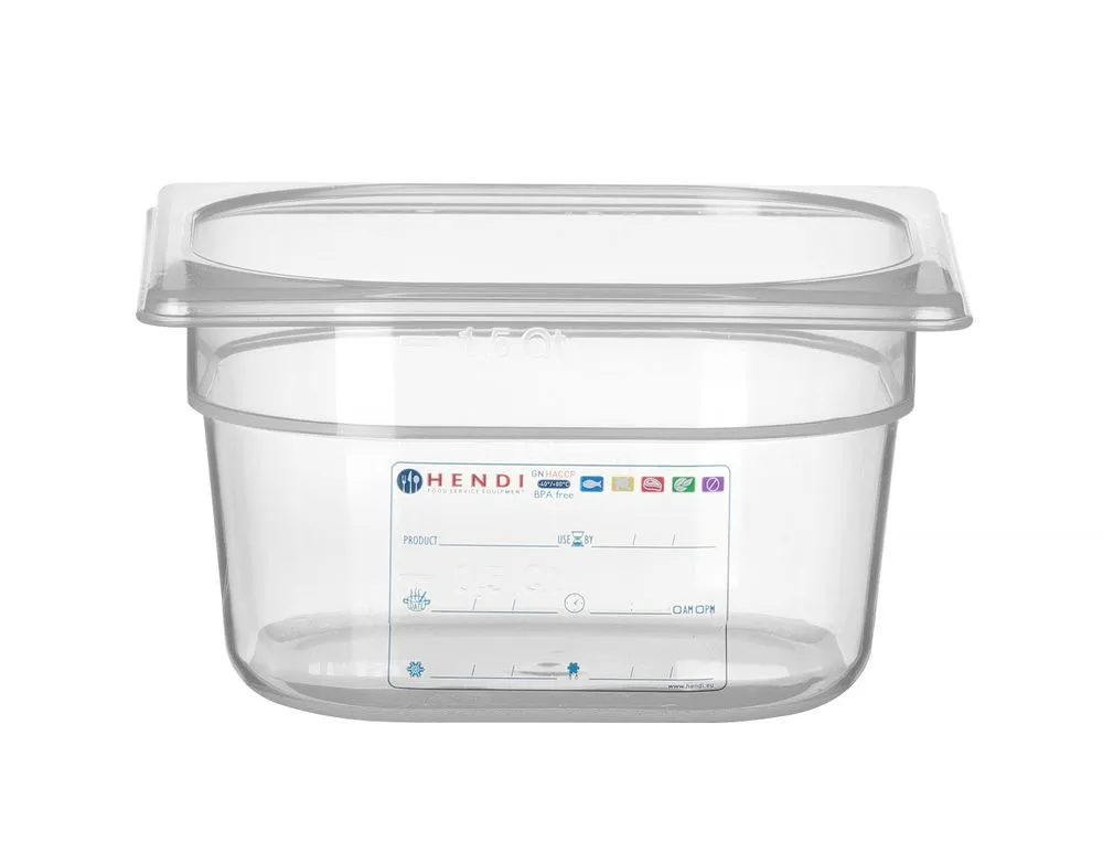 Caixa de Armazenamento Gastronorm GN 1/6 - 1,6 L - A 100 mm