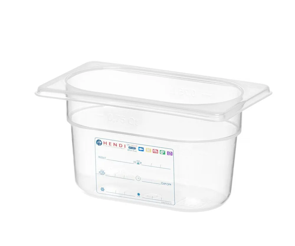 Caixa de Armazenamento Gastronorm GN 1/9 - 1 L - A 100 mm