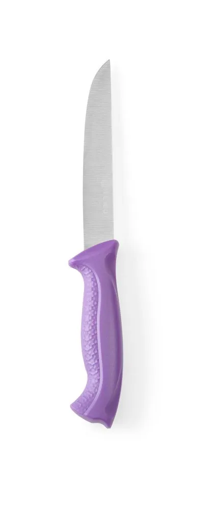Faca de corte com cabo roxo - Lâmina de 15 cm