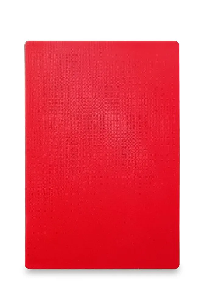 Tábua de corte HACCP - 600 x 400 mm - Vermelha - 18 mm de espessura