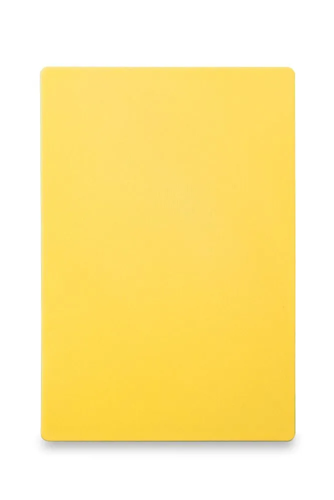 Tábua de corte HACCP - 600 x 400 mm - Amarelo - 18 mm de espessura