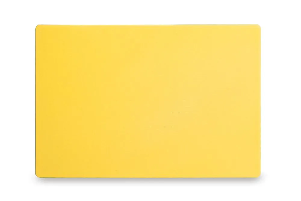 Tábua de corte HACCP - 450 x 300 mm - Amarelo - 13 mm de espessura