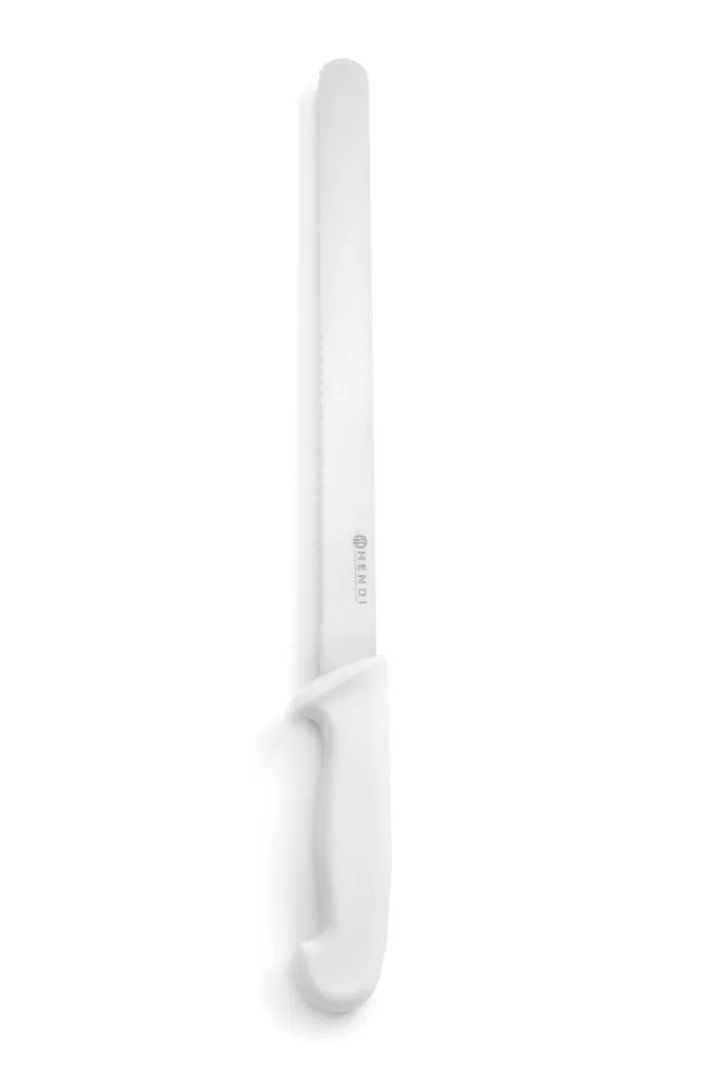 Faca de pão branca para pão e queijo - Lâmina de 30 cm