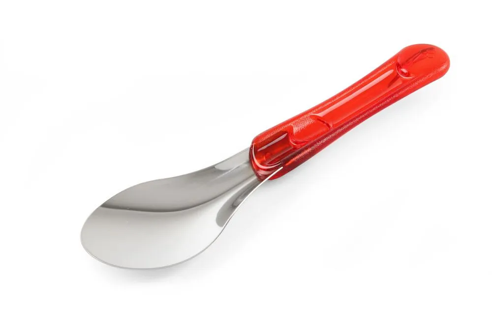 Espátula de gelo com cabo vermelho em Tritan