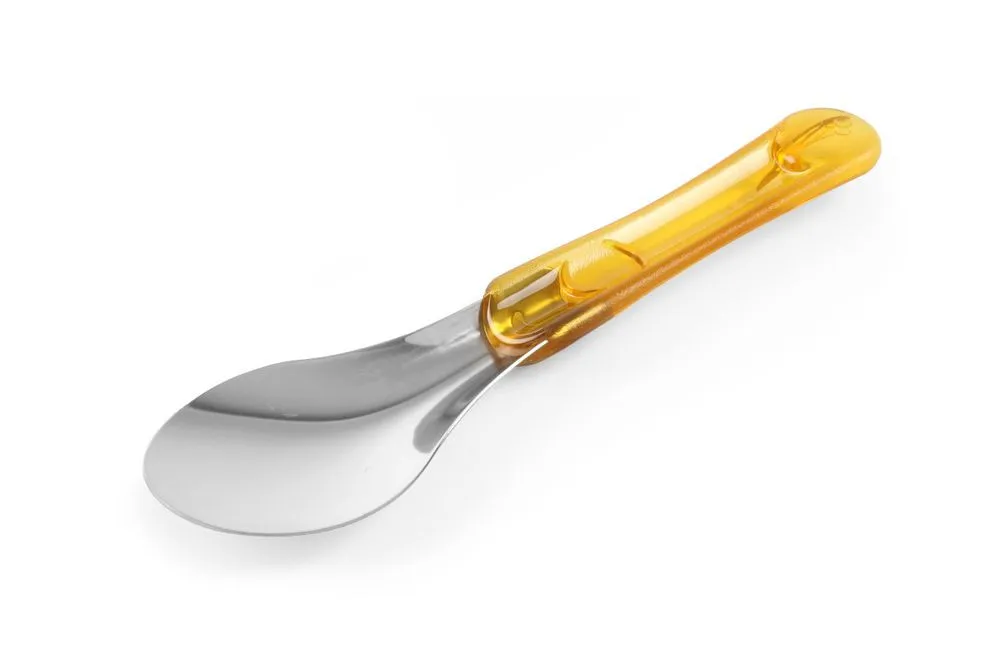 Espátula de gelo com cabo amarelo em Tritan