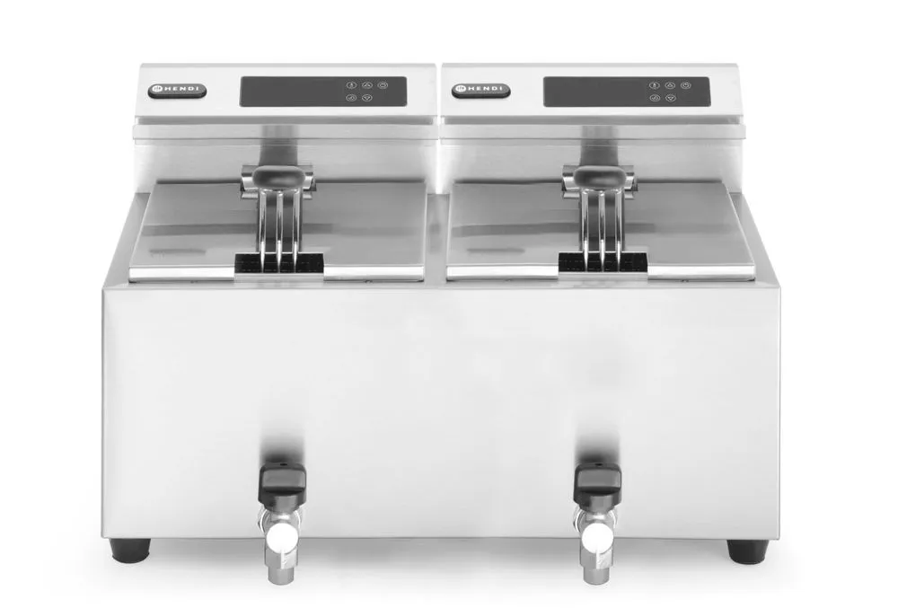 Fritadeira Profi Line Digital com Torneira de Drenagem - 2 x 8 L