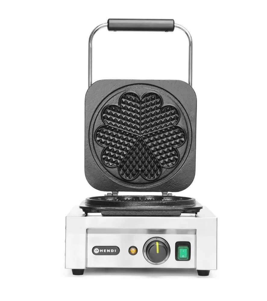 Máquina de Waffles Elétrica - Formato de Coração