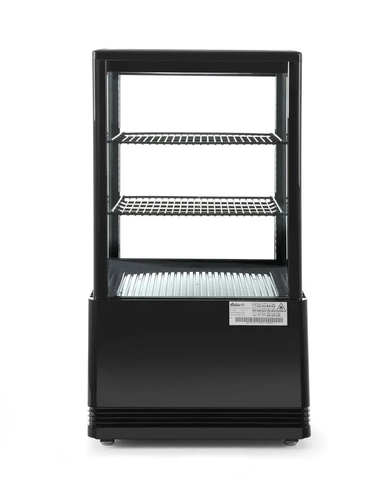 Vitrina Refrigerada Branca 4 Faces de Vidro - 58 L