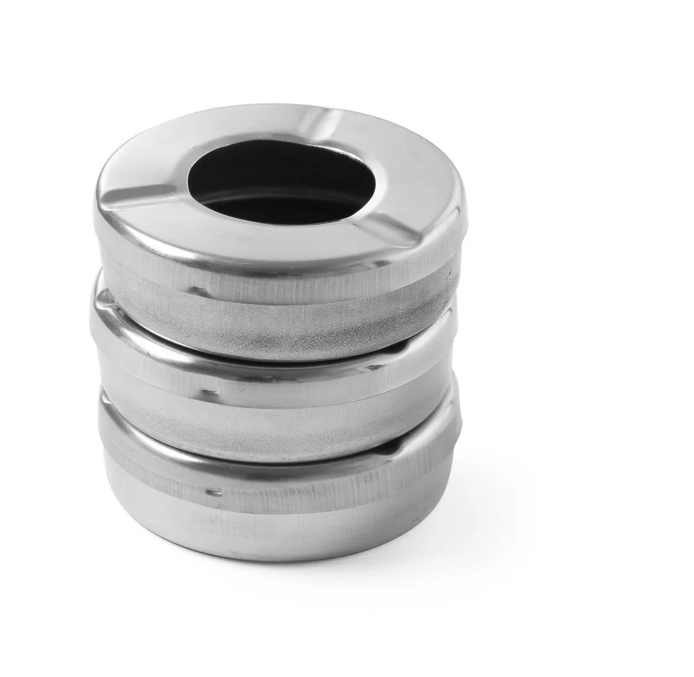 Cinzeiro com Tampa 90 mm de Diâmetro - Conjunto de 3