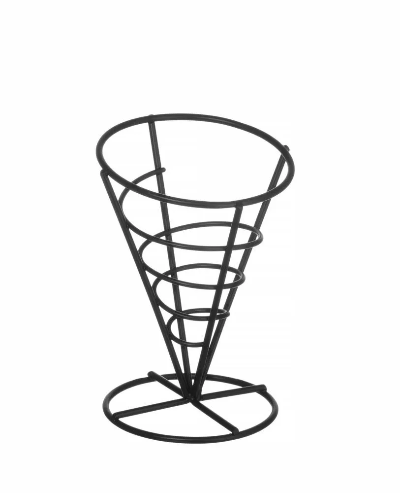 Suporte para Cone de Batatas Fritas - Preto