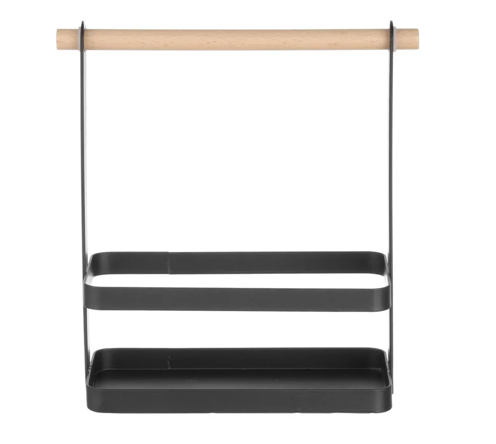 Porta-talheres de mesa preto - 230 x 100 mm