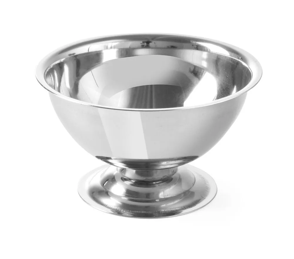 Taça de gelado em aço inoxidável