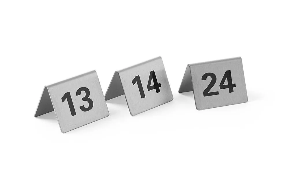 Conjunto de 12 Cavalete de Mesa Numerados de 13 a 24